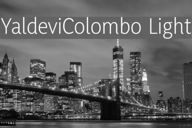 YaldeviColombo Light Font examples