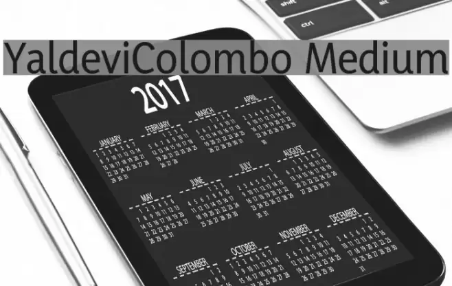 YaldeviColombo Medium Font examples