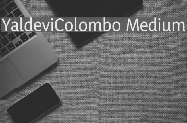YaldeviColombo Medium Font examples