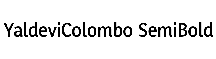 YaldeviColombo SemiBold  Descarca Fonturi Gratis
