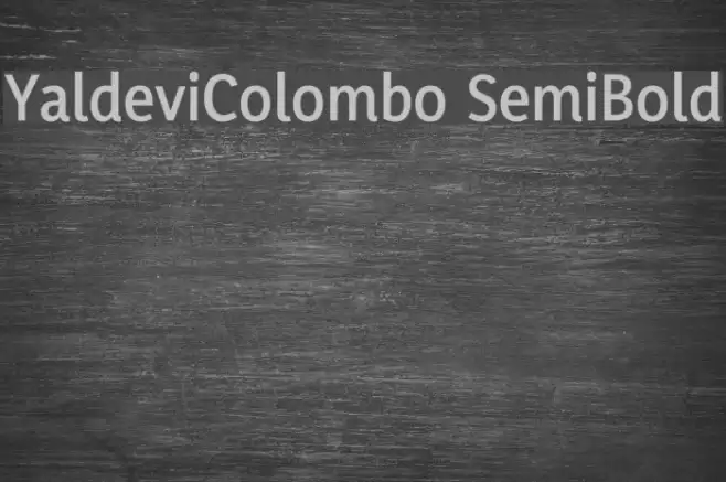 YaldeviColombo SemiBold Font examples