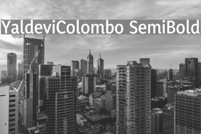YaldeviColombo SemiBold Font examples