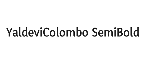 YaldeviColombo SemiBold Logo