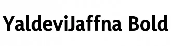 YaldeviJaffna Bold  Frei Schriftart Herunterladen