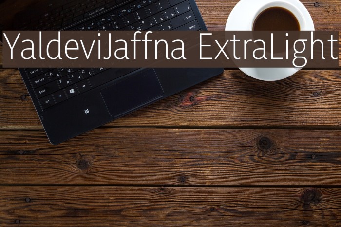 YaldeviJaffna ExtraLight Example 1