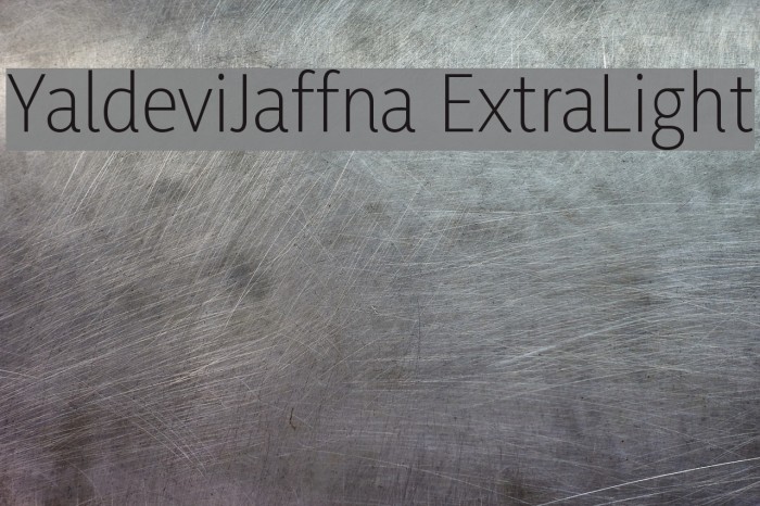 YaldeviJaffna ExtraLight Example 2