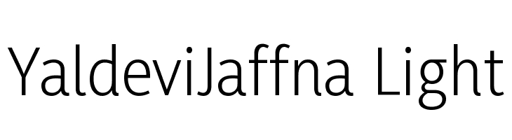 YaldeviJaffna Light  Descarca Fonturi Gratis