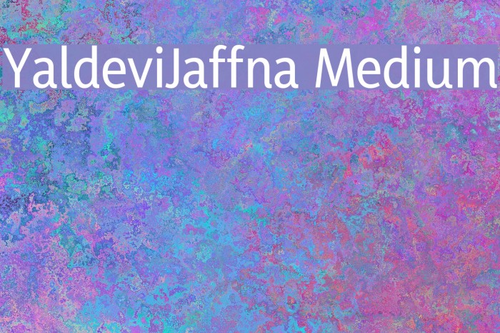 YaldeviJaffna Medium Fuentes examples
