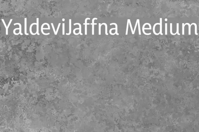 YaldeviJaffna Medium Font examples