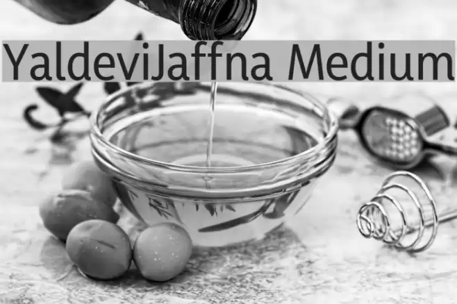 YaldeviJaffna Medium Font examples