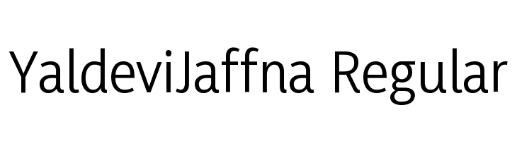 YaldeviJaffna Regular  Descarca Fonturi Gratis