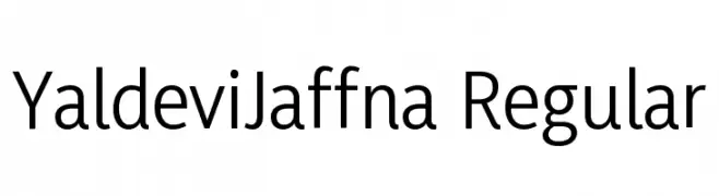 YaldeviJaffna Regular  Frei Schriftart Herunterladen