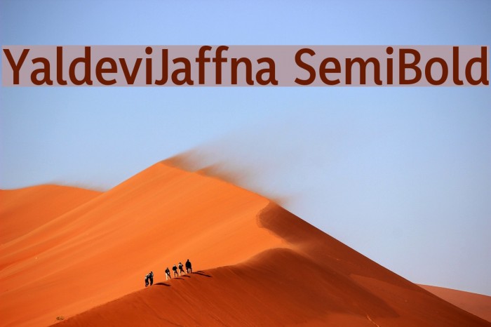 YaldeviJaffna SemiBold Font examples