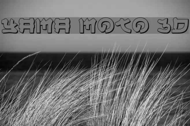 Yama Moto 3D Шрифта examples