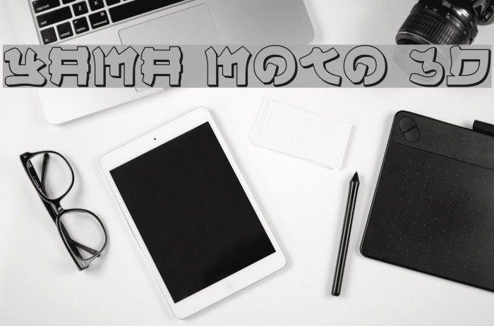 Yama Moto 3D Шрифта examples
