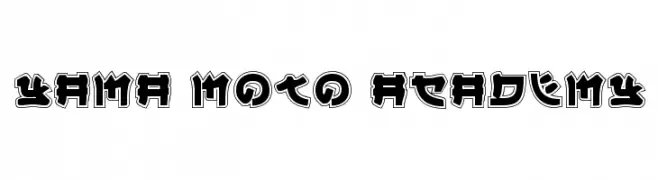 Yama Moto Academy  免费字体下载