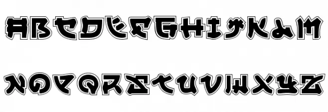 Yama Moto Academy Schriftart Groß