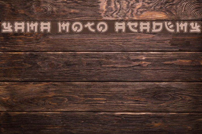 Yama Moto Academy Font examples