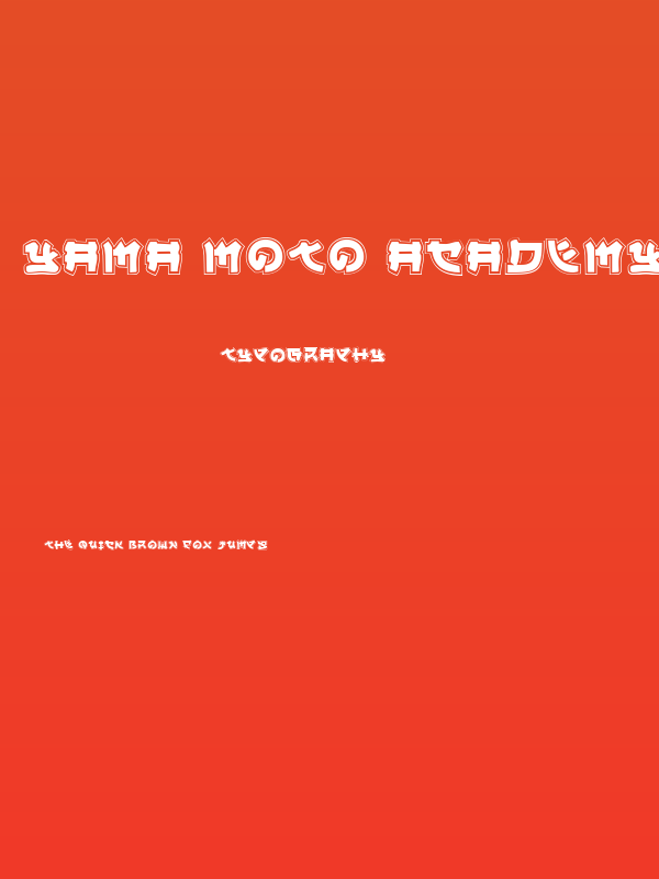 Yama Moto Academy Poster