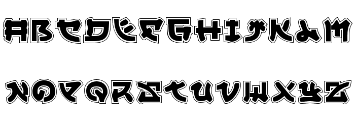 Yama Moto Academy Font LOWERCASE