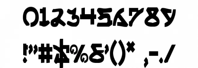Yama Moto Condensed Font OTHER CHARS