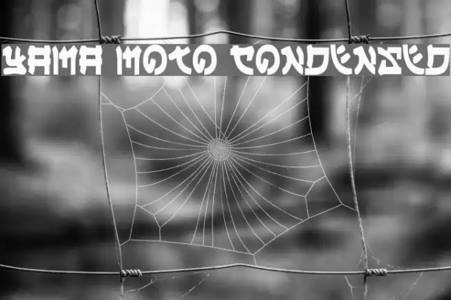 Yama Moto Condensed Font examples