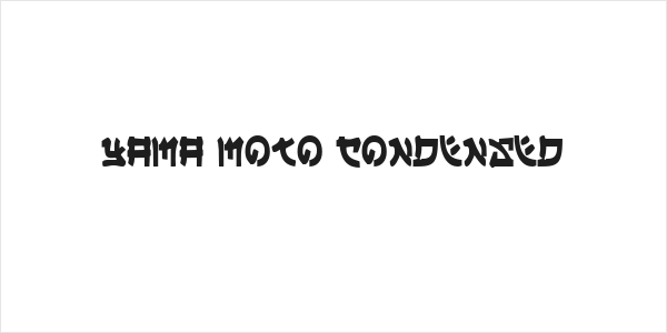 Yama Moto Condensed Logo