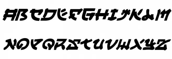 Yama Moto Italic फ़ॉन्ट लोअरकेस