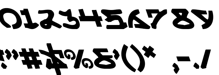 Yama Moto Leftalic Font OTHER CHARS