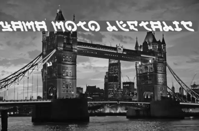 Yama Moto Leftalic Font examples