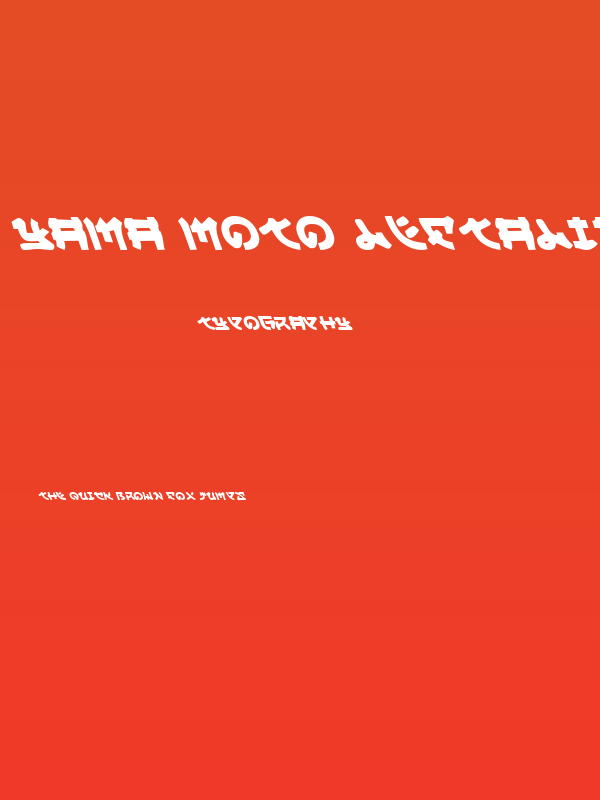 Yama Moto Leftalic Poster