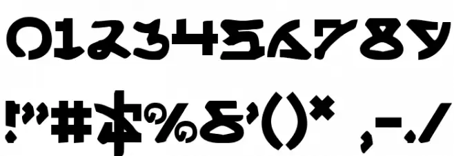 Yama Moto Font OTHER CHARS