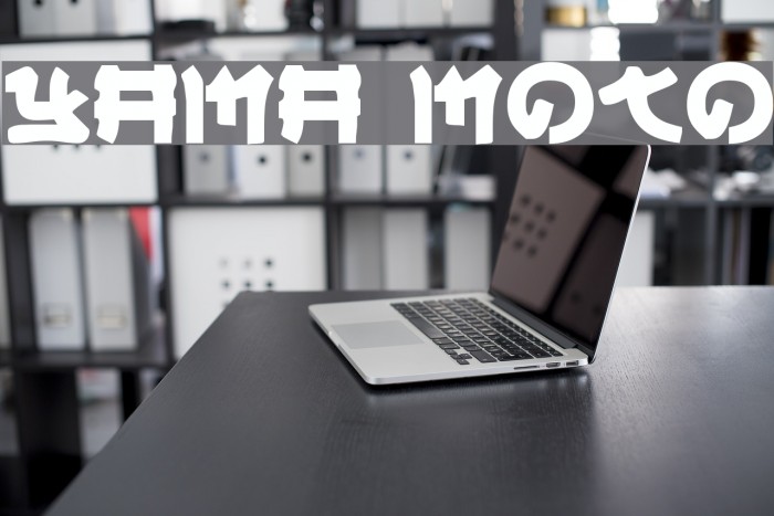 Yama Moto Font examples