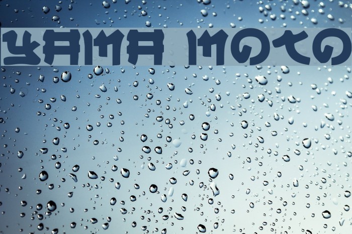 Yama Moto Font examples