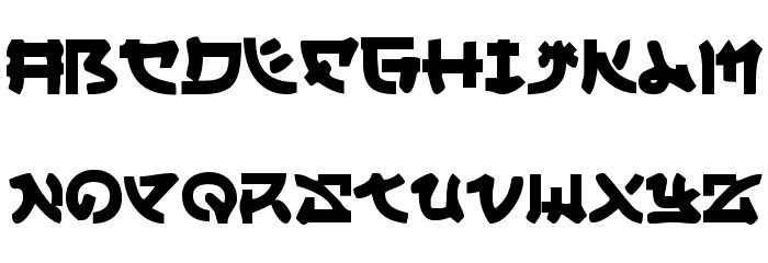 Yama Moto Font LOWERCASE