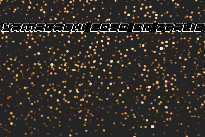 Yamagachi 2050 3D Italic Example 3