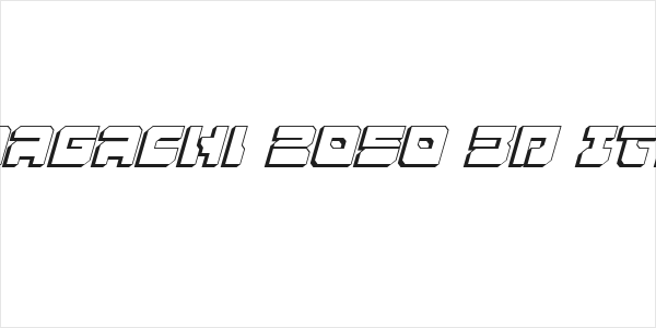 Yamagachi 2050 3D Italic Logo
