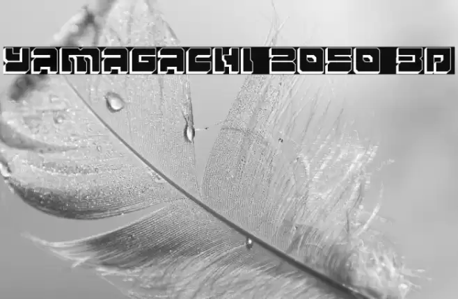Yamagachi 2050 3D Font examples