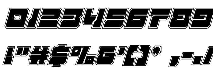 Yamagachi 2050 Academy Italic Font OTHER CHARS
