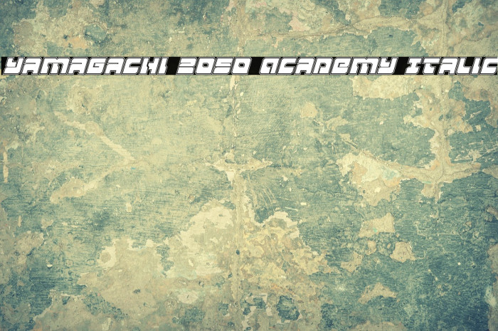 Yamagachi 2050 Academy Italic Example 3