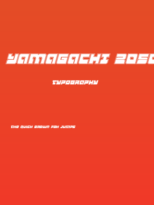 Yamagachi 2050 Academy Italic Poster