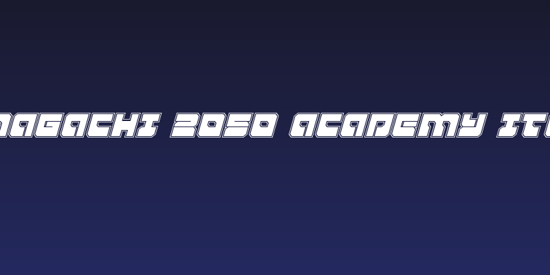 Yamagachi 2050 Academy Italic Social Header