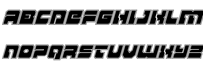 Yamagachi 2050 Academy Italic Font LOWERCASE