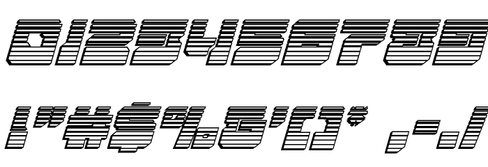 Yamagachi 2050 Chrome Italic Font OTHER CHARS