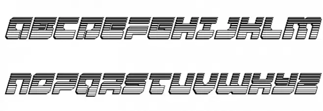 Yamagachi 2050 Chrome Italic Fonte MAIÚSCULAS