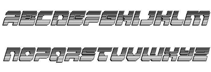 Yamagachi 2050 Chrome Italic Font LOWERCASE