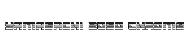 Yamagachi 2050 Chrome  Frei Schriftart Herunterladen