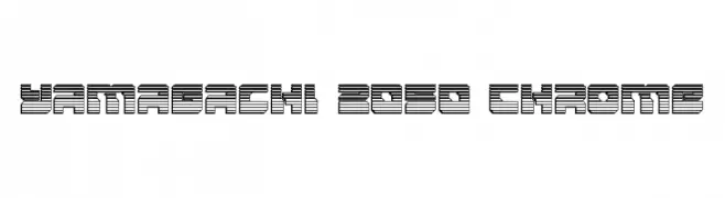 Yamagachi 2050 Chrome  नि: शुल्क फ़ॉन्ट्स डाउनलोड