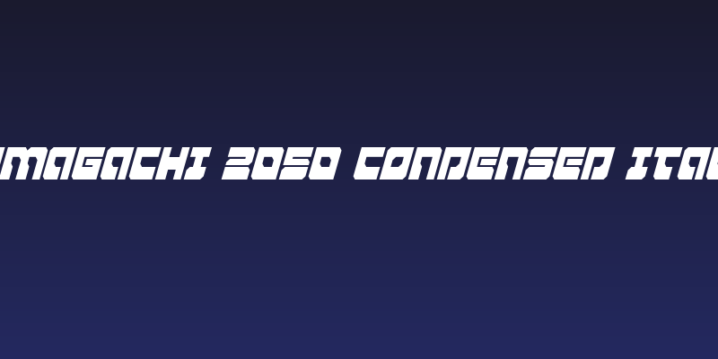 Yamagachi 2050 Condensed Italic Social Header