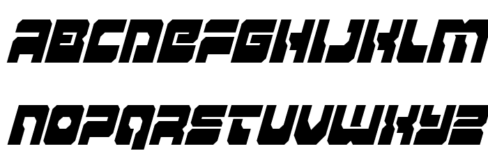 Yamagachi 2050 Condensed Italic Font LOWERCASE